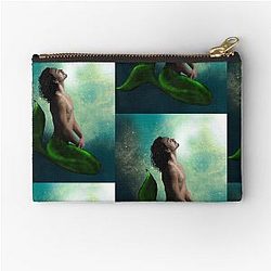 Robert Sheehan as a merman Zipper Pouch