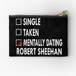 Mentally dating Robert Sheehan Zipper Pouch
