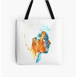 Klaus Hargreeves Robert Sheehan Oil Portrait Transparent All Over Print Tote Bag