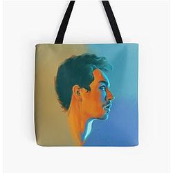 Klaus Hargreeves Robert Sheehan Oil Portrait Tote Bag