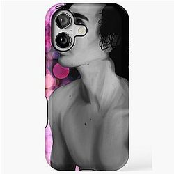 B&W portrait of Robert Sheehan iPhone Tough Case