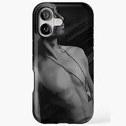 Robert Sheehan digital portrait iPhone Case