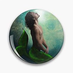 Robert Sheehan as a merman Pin
