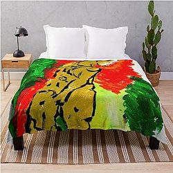 Painting of Robert Sheehan Throw Blanket