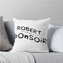 Robert Sheehan Inhales Bonsoir Throw Pillow