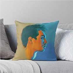 Klaus Hargreeves Robert Sheehan Oil Portrait Throw Pillow
