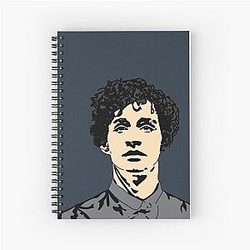 Robert Sheehan Spiral Notebook