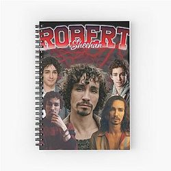 Robert Sheehan Retro Spiral Notebook
