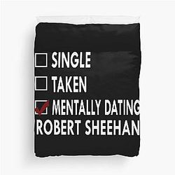 Mentally Dating Robert Sheehan Duvet Cover