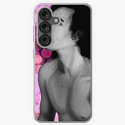 B&W digital portrait of Robert Sheehan Samsung Galaxy Case