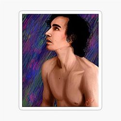 Colorized Color from B&W Robert Sheehan Sticker