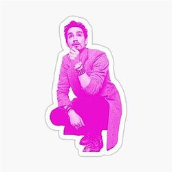 Robert Sheehan in Pink Stickers