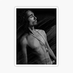 Robert Sheehan digital portrait Sticker