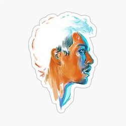 Klaus Hargreeves by Robert Sheehan Oil Portrait Sticker