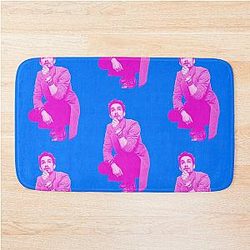 Robert Sheehan in Pink Bath Mat