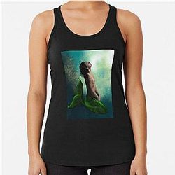Robert Sheehan as a Merman Racer Back Tank Top
