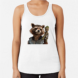 Rocket Raccoon Core Fierce loyalty Rocket Raccoon Tank Tops