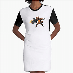 Rocket Raccoon Guardian Galaxy protector Rocket Raccoon Dresses