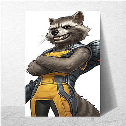 Rocket Raccoon Blaster Heavy firepower Rocket Raccoon Posters