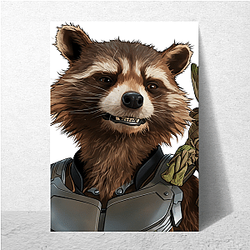 Rocket Raccoon Core Fierce loyalty Rocket Raccoon Posters