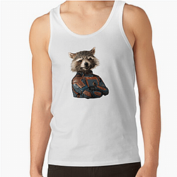 Rocket Raccoon Cyber Genetic marvel Rocket Raccoon Tank Tops