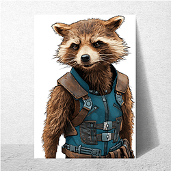 Rocket Raccoon Captain Tactical leader Rocket Raccoon Posters