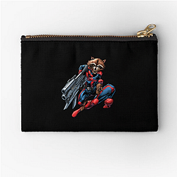Rocket Raccoon Snark Witty attitude Rocket Raccoon Zipper Pouches