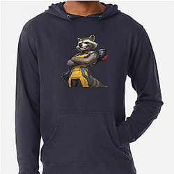 Rocket Raccoon Blaster Heavy firepower Rocket Raccoon Hoodies