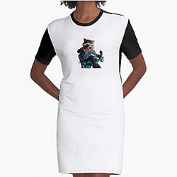 Rocket Raccoon Pilot Expert flyer Rocket Raccoon Dresses