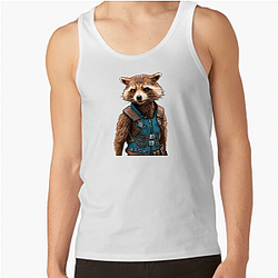 Rocket Raccoon Captain Tactical leader Rocket Raccoon Tank Tops