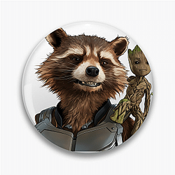 Rocket Raccoon Core Fierce loyalty Rocket Raccoon Pins