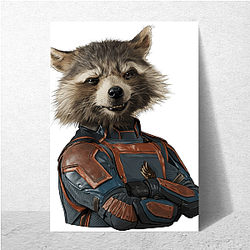 Rocket Raccoon Cyber Genetic marvel Rocket Raccoon Posters