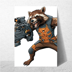 Rocket Raccoon Guardian Galaxy protector Rocket Raccoon Posters