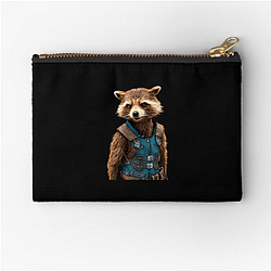 Rocket Raccoon Captain Tactical leader Rocket Raccoon Zipper Pouches