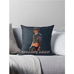 Rolling Loud Cap Throw Pillow