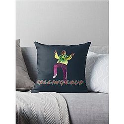 Rolling Loud Cap Throw Pillow