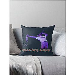 Rolling Loud Cap Throw Pillow