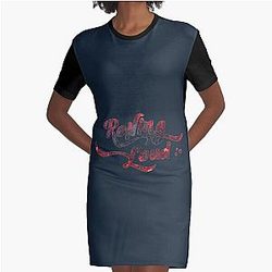 rolling loud bold Cap Graphic T-Shirt Dress