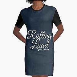 ROLLING LOUD LOS ANGELES Classic Graphic T-Shirt Dress