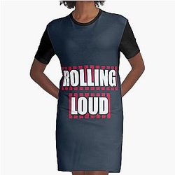 ROLLING LOUD FUNNY FESTIVAL Classic Graphic T-Shirt Dress