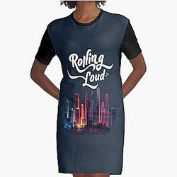 Rolling loud festival- music fest Classic Graphic T-Shirt Dress