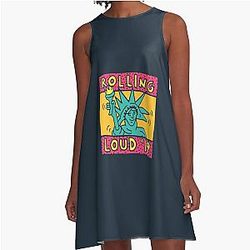 ROLLING LOUD ON FIRE NYC 2019 findyourthing A-Line Dress