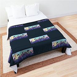 ROLLING LOUD ON FIRE NYC 2019 Cap Comforter