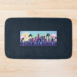 ROLLING LOUD ON FIRE NYC 2019 Cap Bath Mat