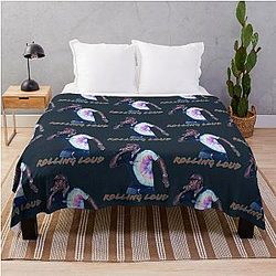 Rolling Loud Cap Throw Blanket