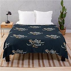 rolling loud multi color Cap Throw Blanket