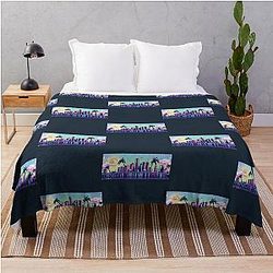ROLLING LOUD ON FIRE NYC 2019 Cap Throw Blanket