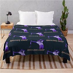 Rolling Loud Cap Throw Blanket