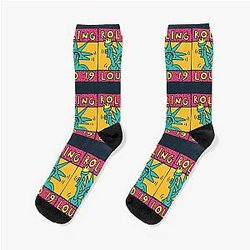 ROLLING LOUD ON FIRE NYC 2019 findyourthing Socks