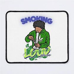 Rolling Loud Smoking Bong 420 Mouse Pad